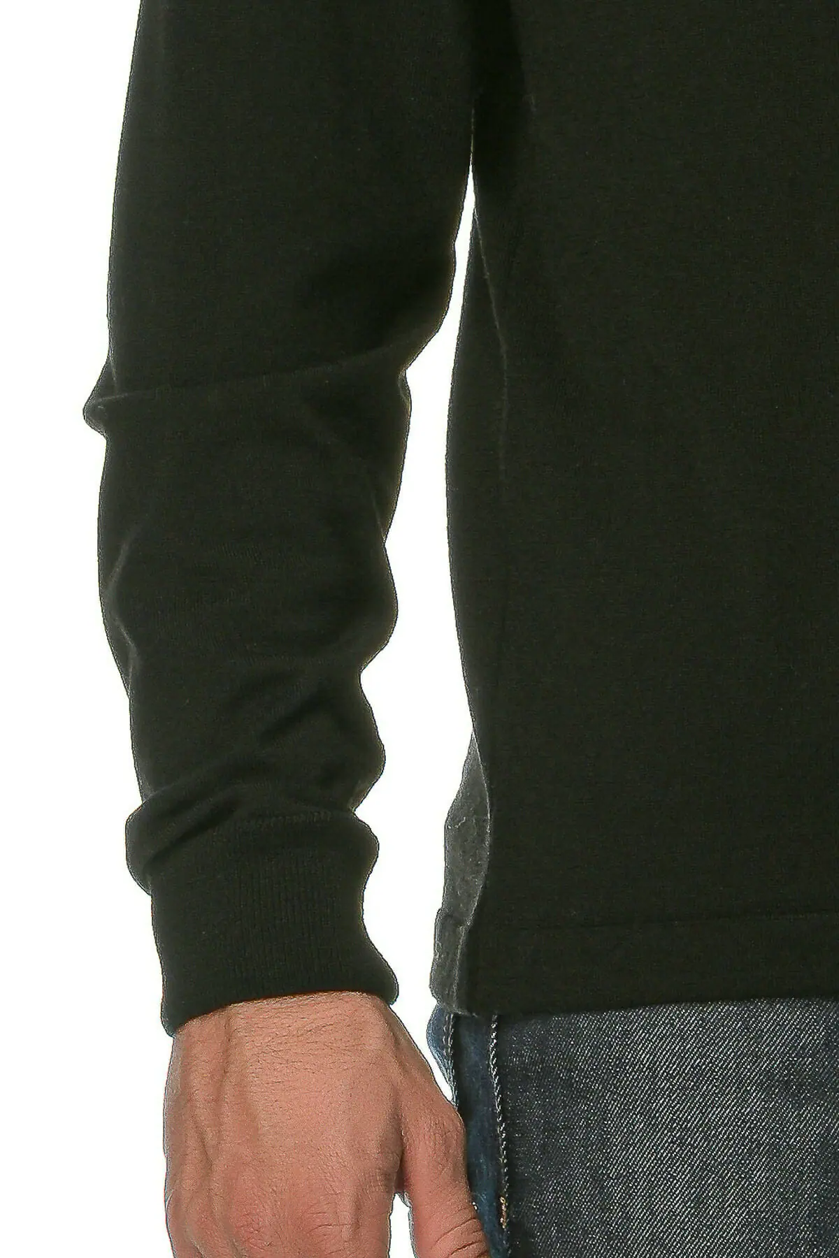 Merino Wool black Man T-Shirt Ls - Image 10
