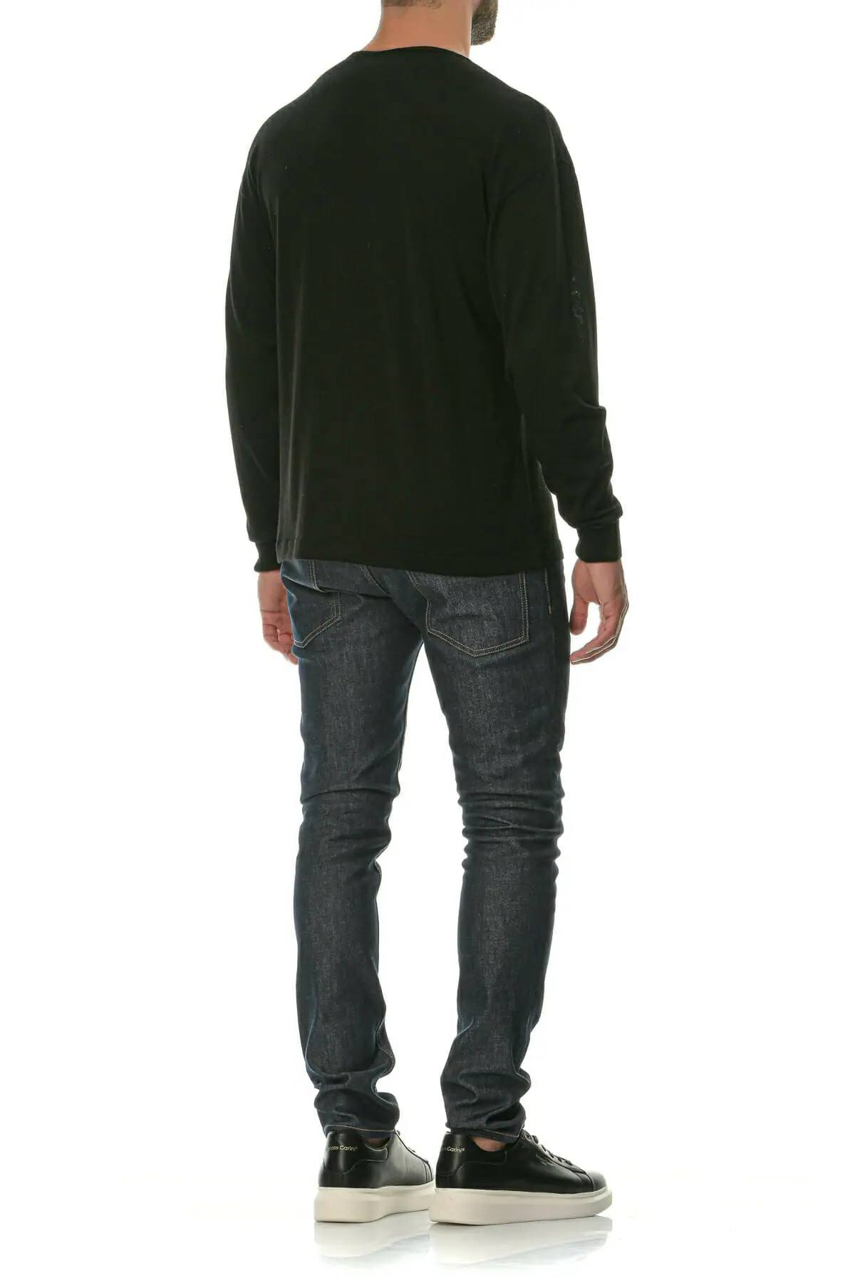 Merino Wool black Man T-Shirt Ls - Image 9