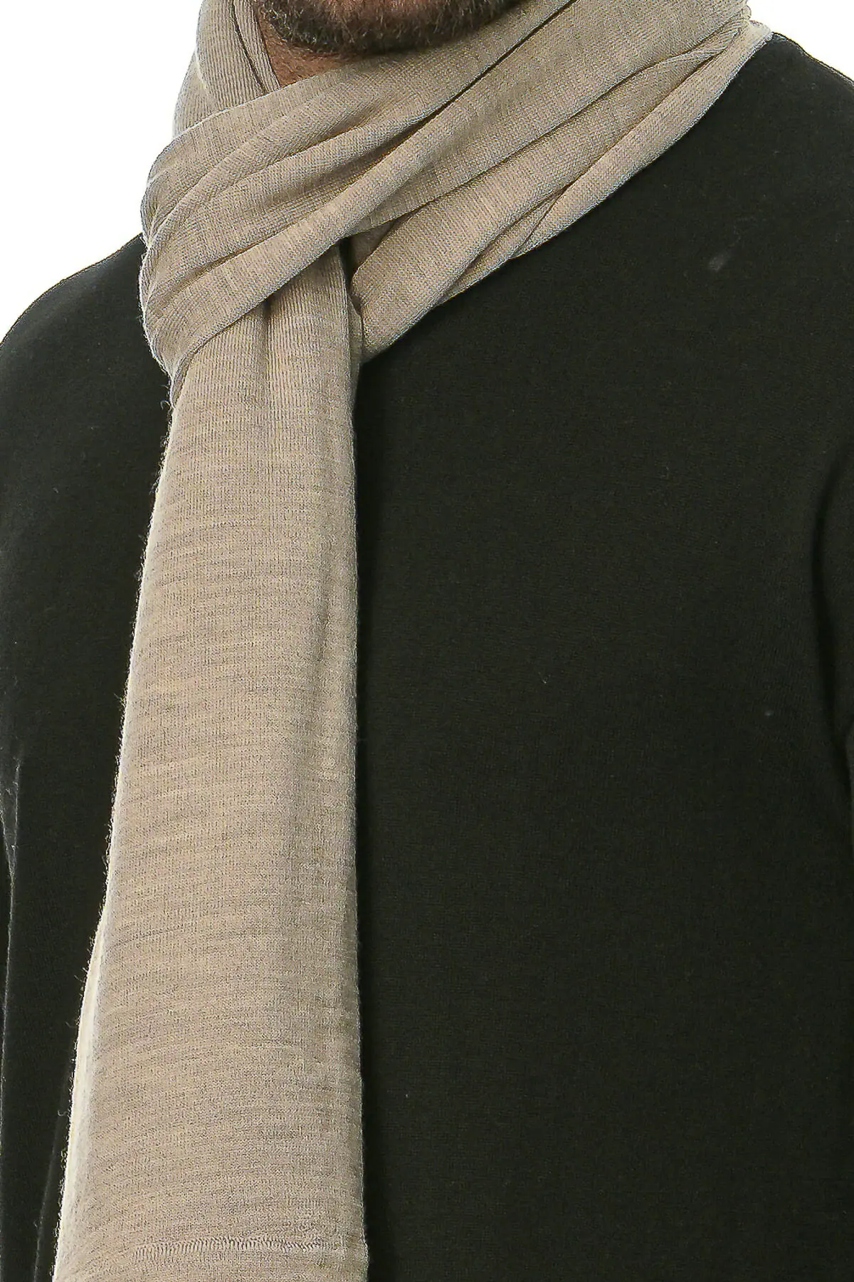 Merino Wool natural Man Scarf - Image 7