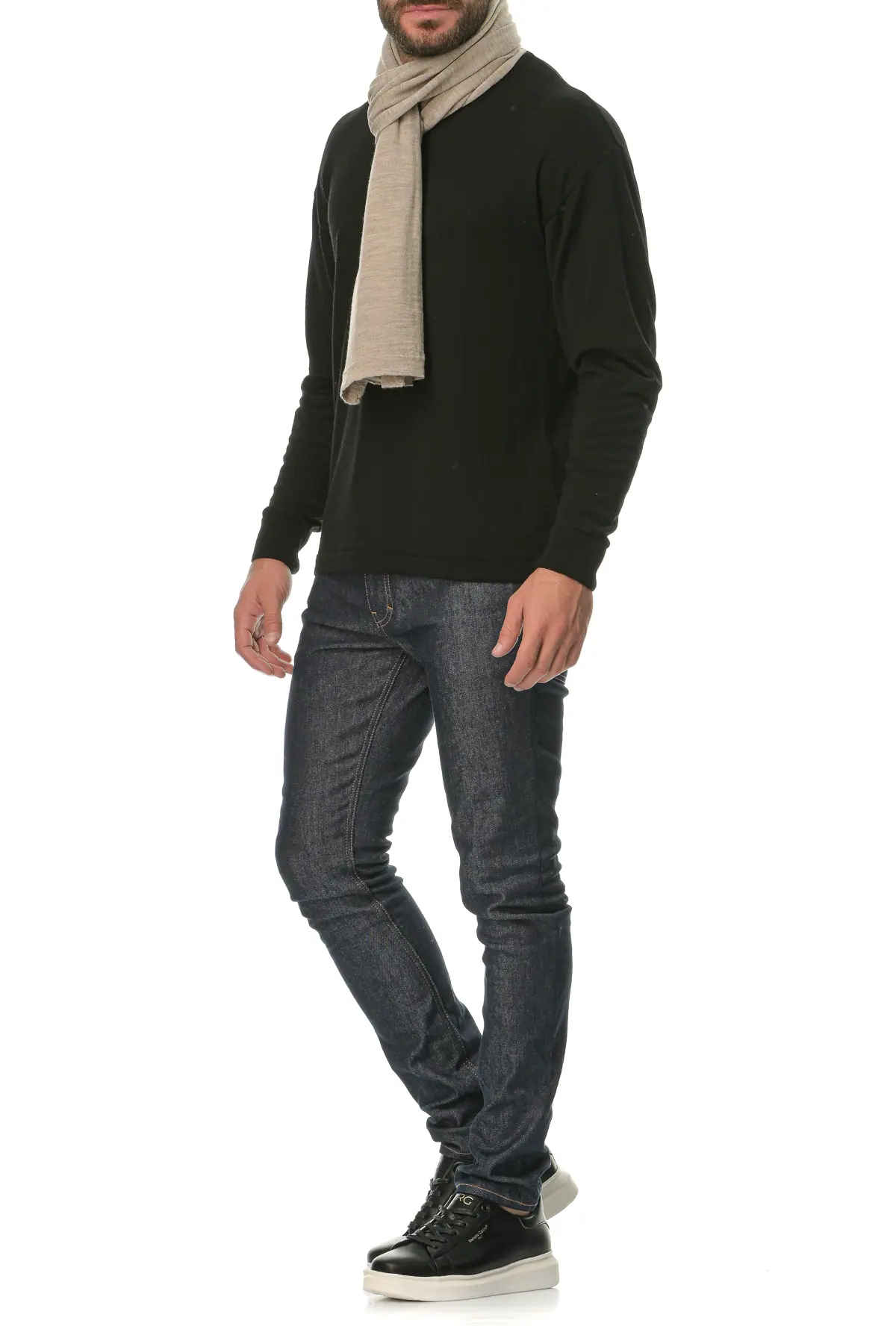 Merino Wool natural Man Scarf - Image 5