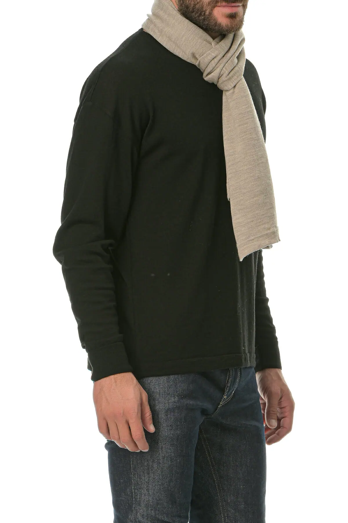 Merino Wool natural Man Scarf - Image 2