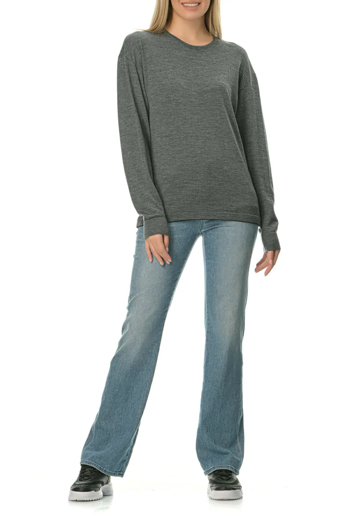 Merino Wool gray T-Shirt Lsl - Image 4