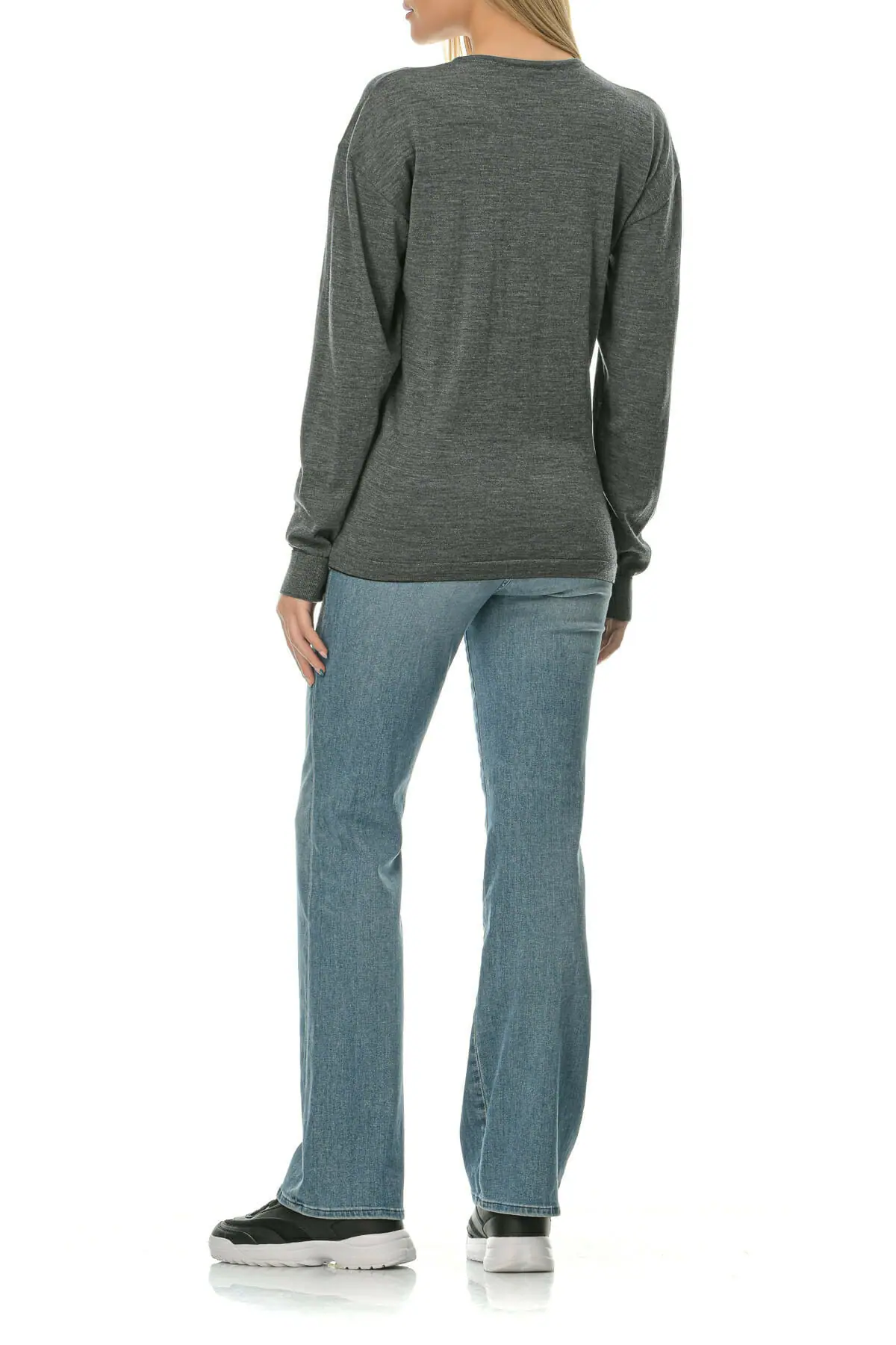 Merino Wool gray T-Shirt Lsl - Image 6