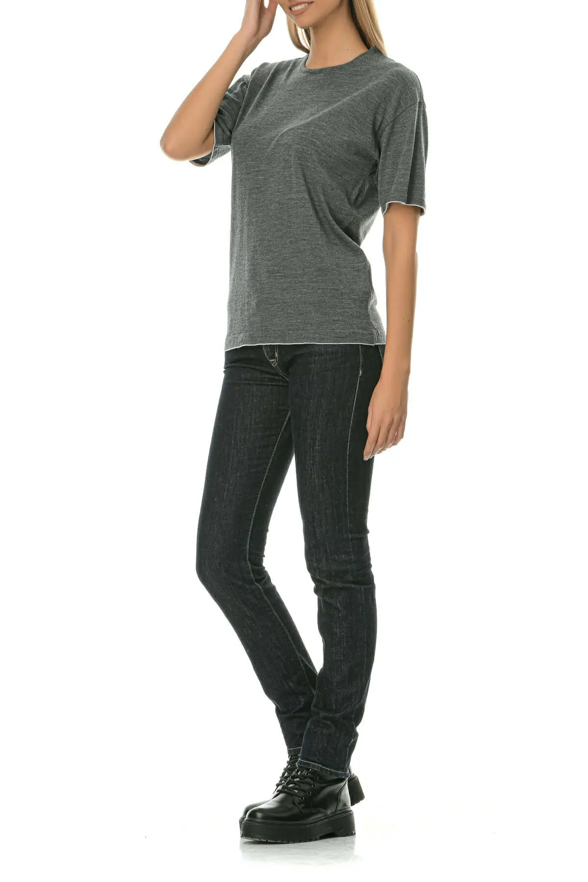 Merino Wool gray T-Shirt - Image 6