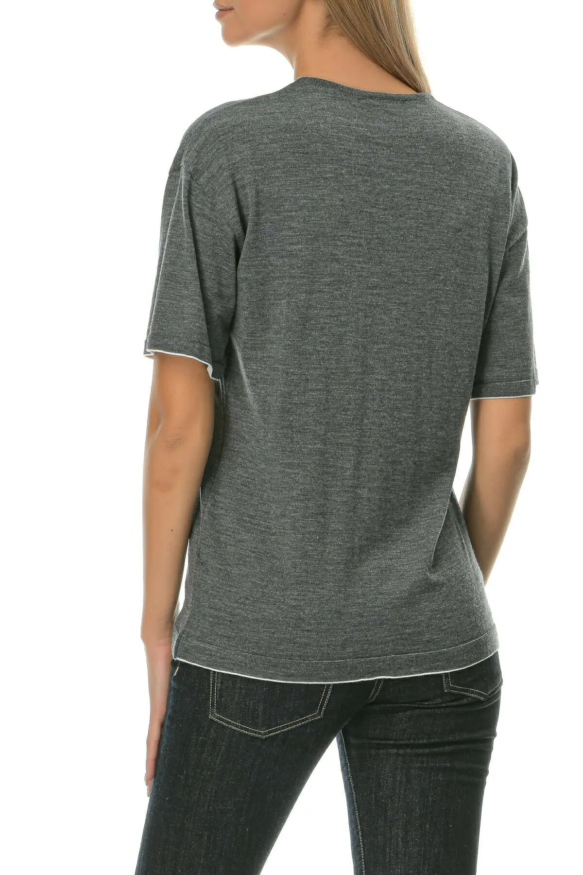 Merino Wool gray T-Shirt - Image 4