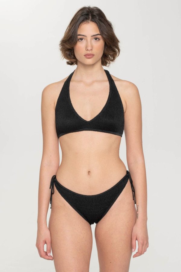 Swimwear Bikini Triangle Monochrome Black