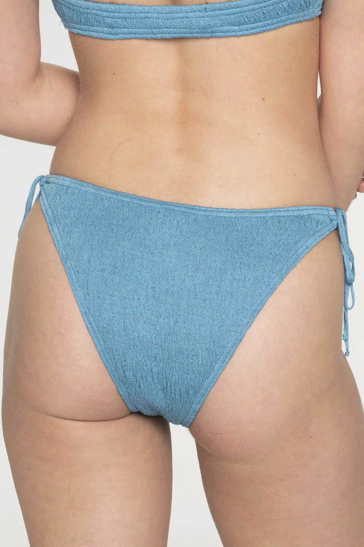 Swimwear Bikini Triangle Monochrome Agean Blue - Image 11