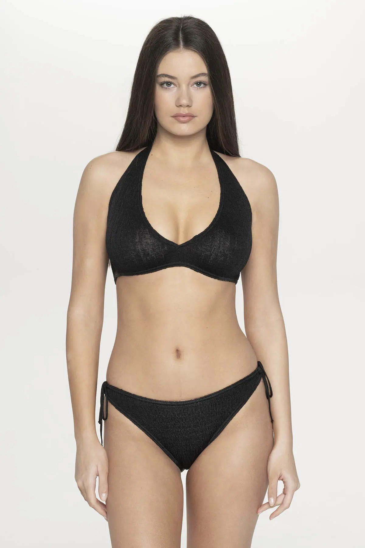 Μαγιό Μπικίνι Τριγωνάκι Μονόχρωμο Μαύρο - Image 22