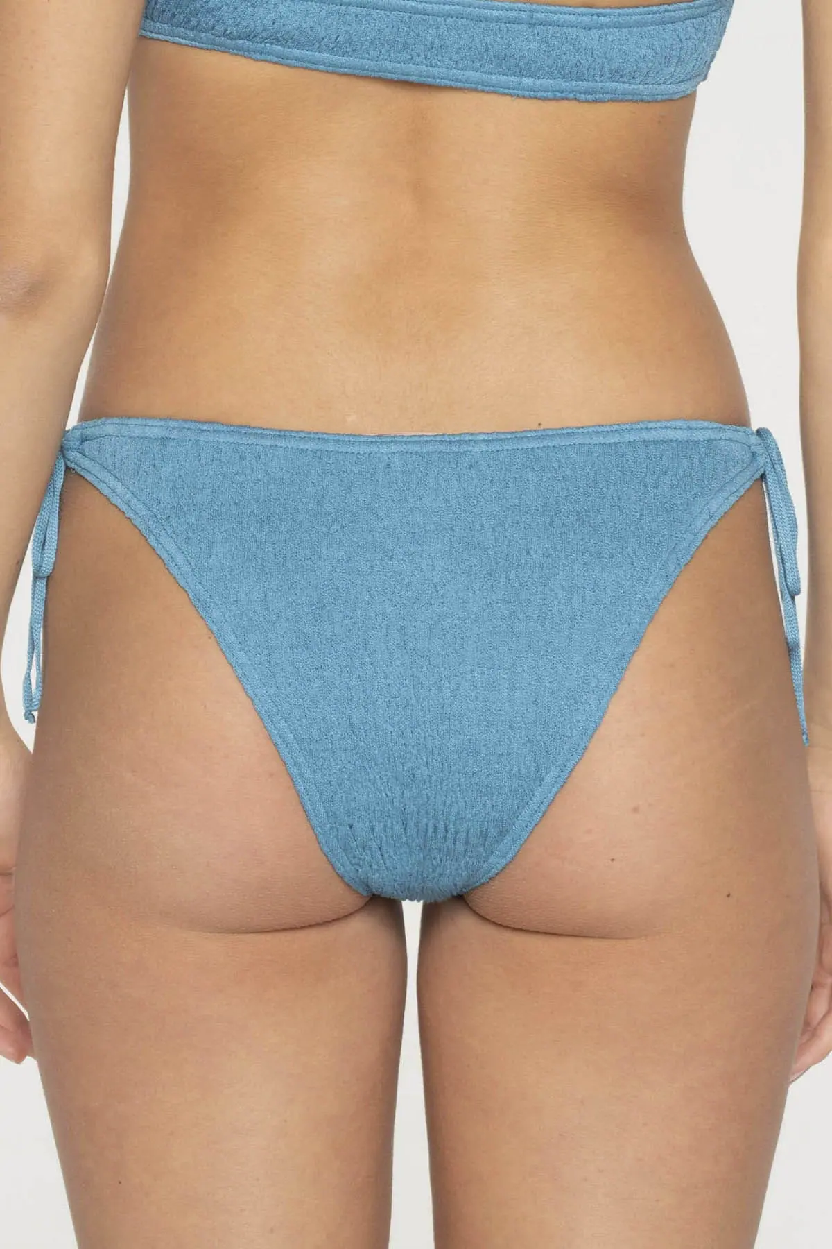 Swimwear Bikini Triangle Monochrome Agean Blue - Image 23