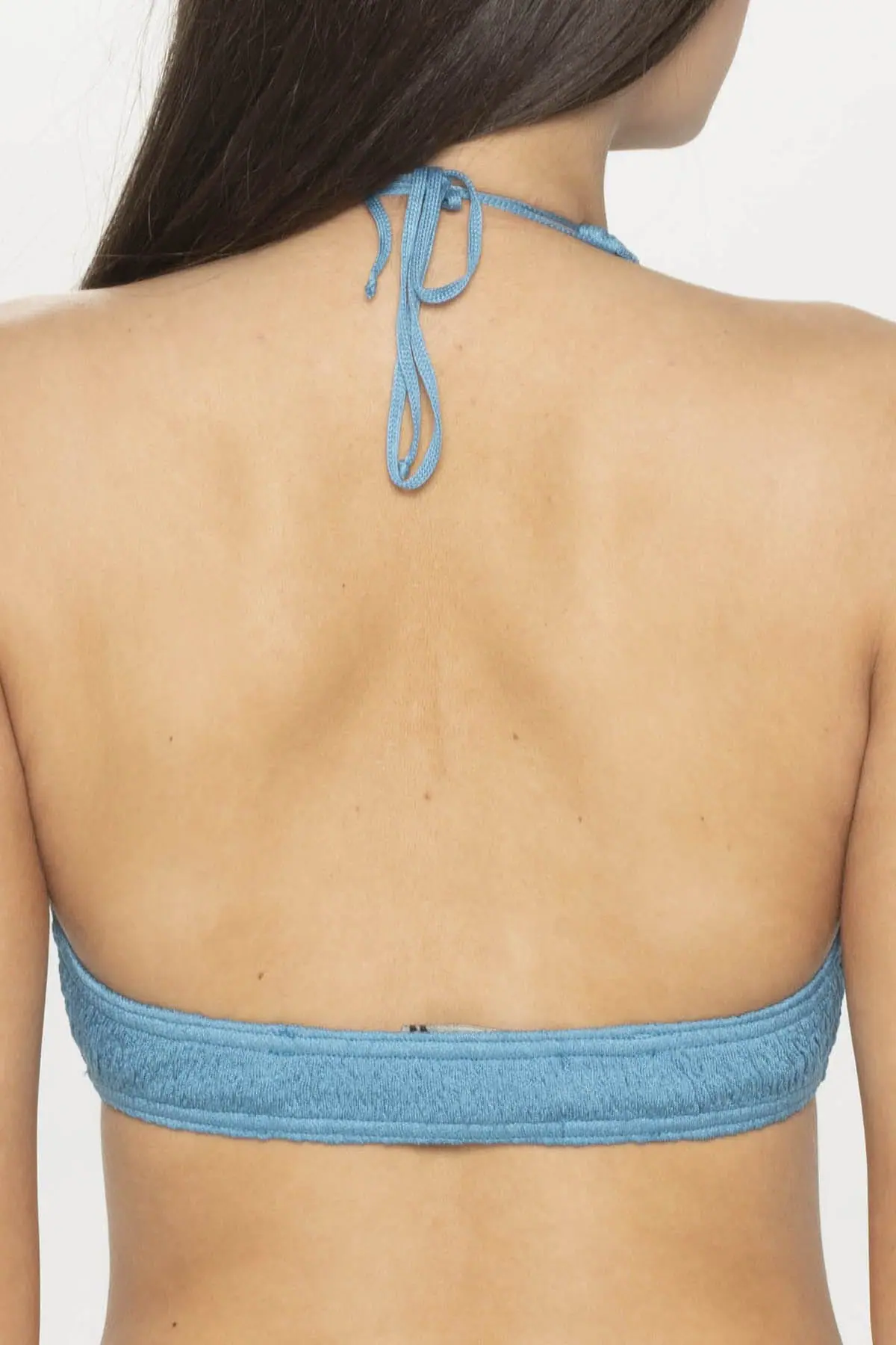 Swimwear Bikini Triangle Monochrome Agean Blue - Image 33